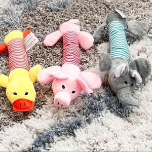 Think Pup Stocking Stuffers!!! 3 piece squeaky dog toys